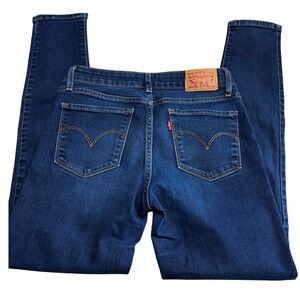 Levis 711 Skinny Jeans Womens 27 Dark Wash Indigo Mid Rise Stretch 18881-0225